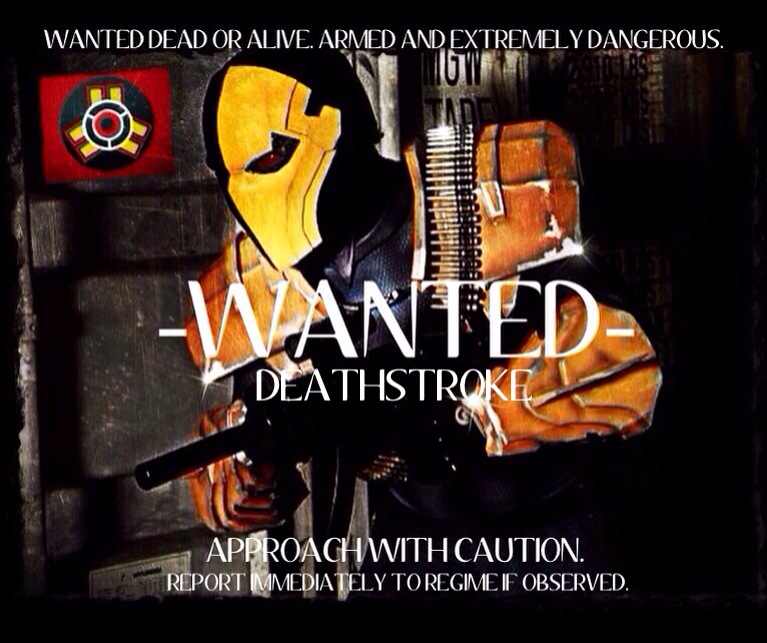 Deathstroke Injustice Wanted Poster