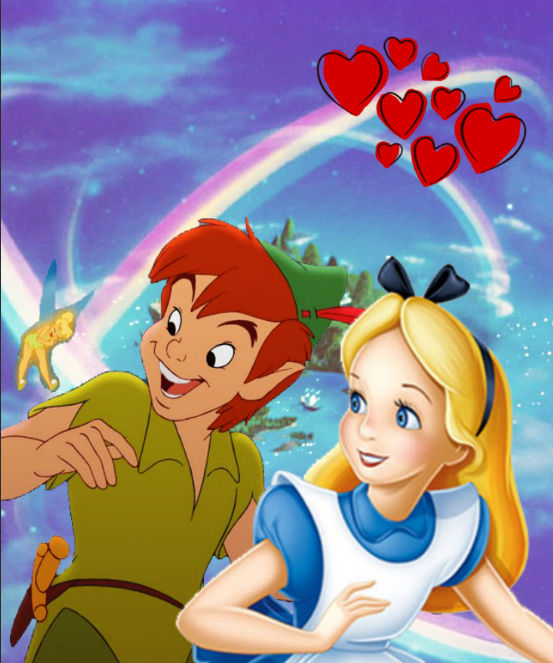 Alice Pan Alice And Peter Pan (1) by LounaNeverWonderland on DeviantArt