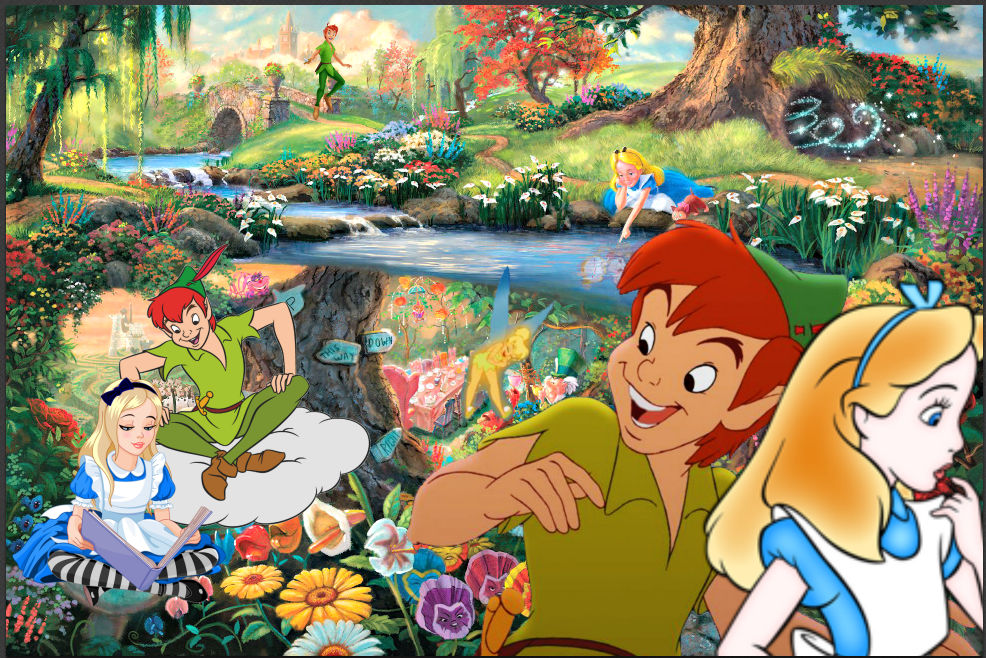 Alice Pan Alice And Peter Pan (2) by LounaNeverWonderland on DeviantArt