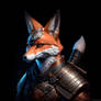 Elder Fox Samurai Portrait