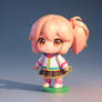 Cute Anime Girl Clay Figure