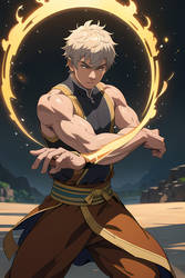 JRPG Monk Battle Pose