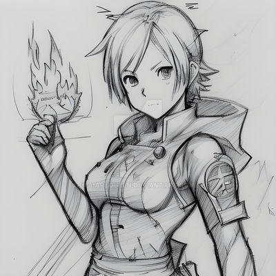 Sketch of an Anime Character Concept by AiArtQueen on DeviantArt
