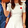 Katie Beirness Wearing a Sexy White Mini Dress 1