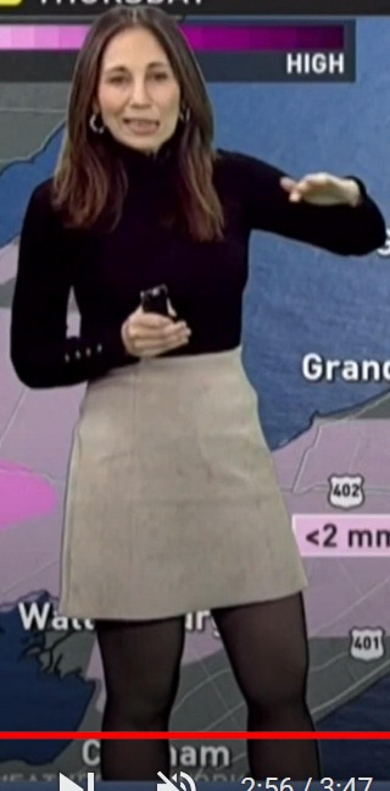Karkic Body Nicole Karkic Wearing her Sexy Mini Grey Skirt 15 by dragonmatt600 on ...