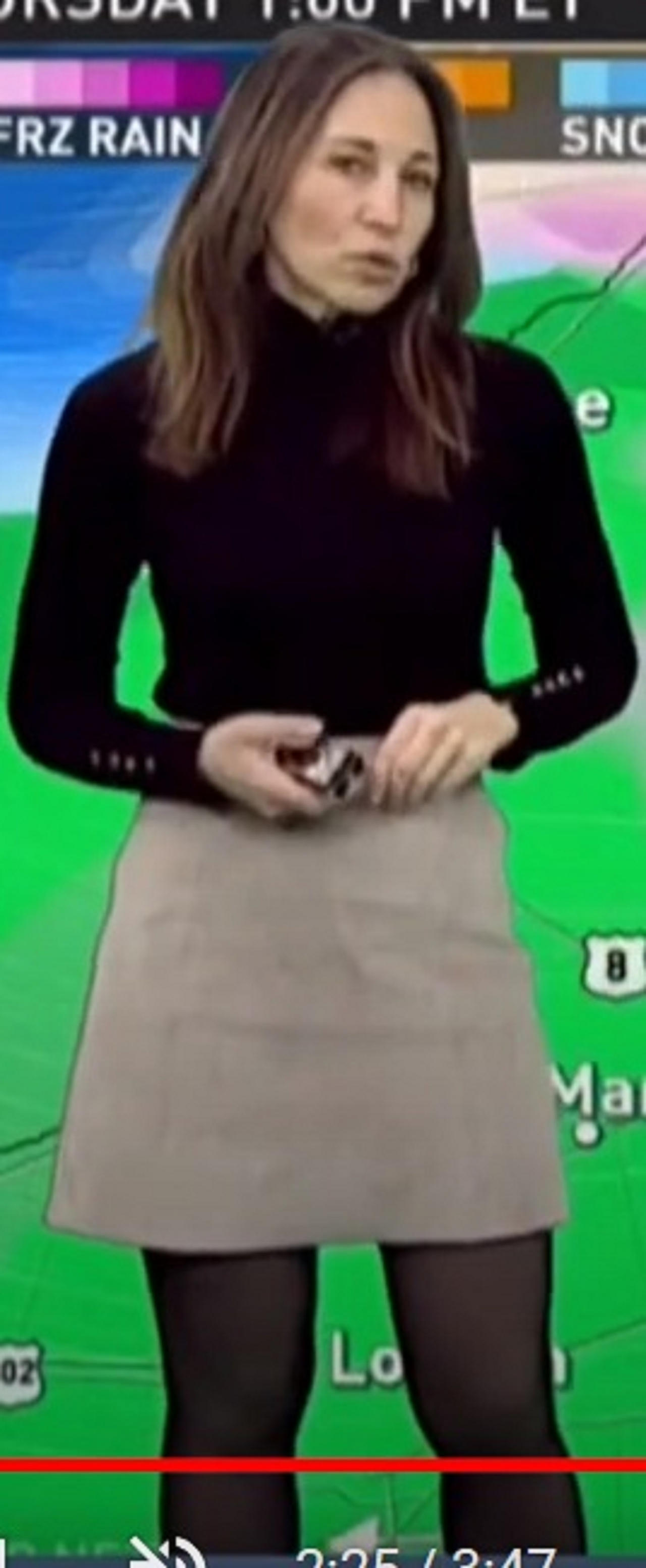 Karkic Body Nicole Karkic Wearing her Sexy Mini Grey Skirt 13 by dragonmatt600 on ...