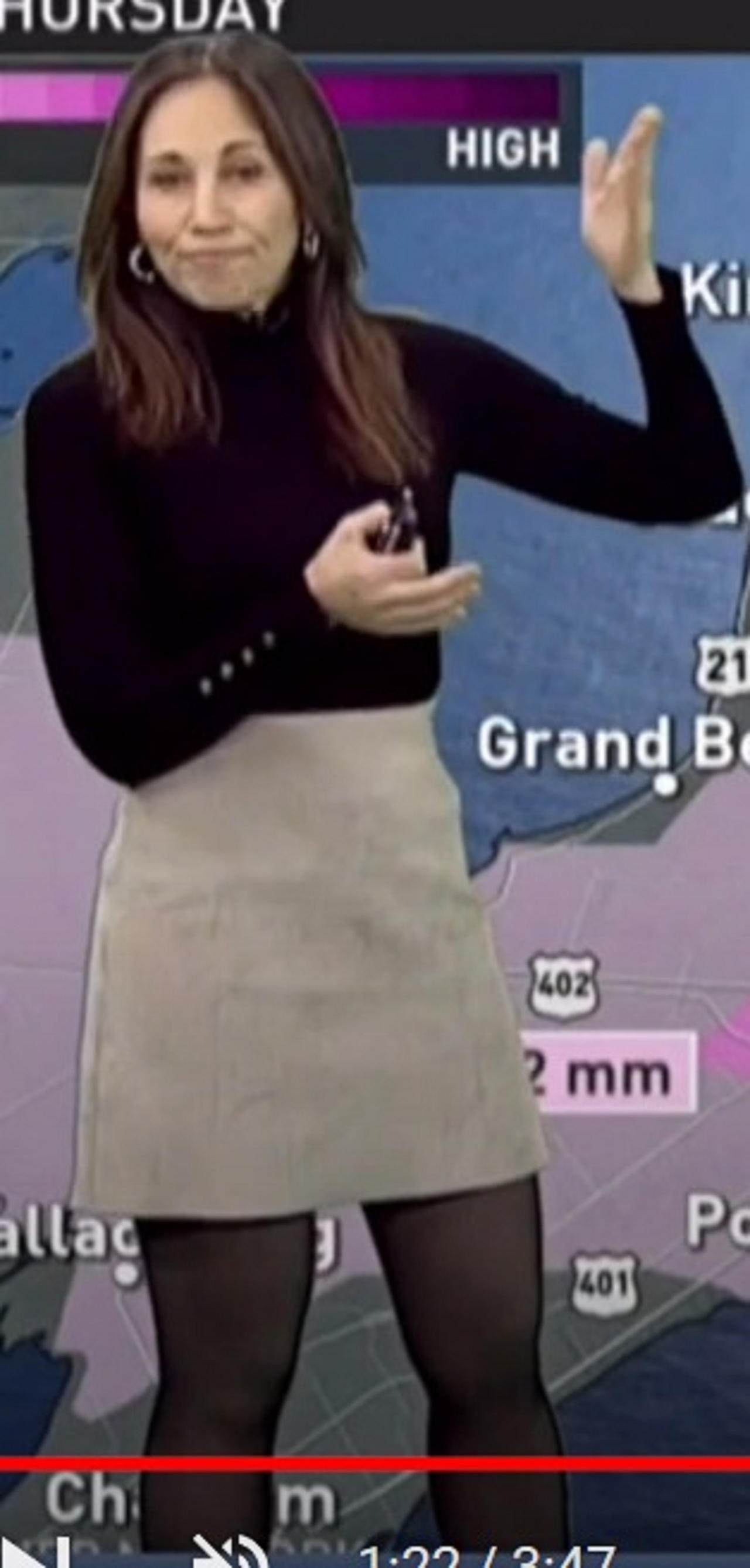Karkic Body Nicole Karkic Wearing her Sexy Mini Grey Skirt 19 by dragonmatt600 on ...