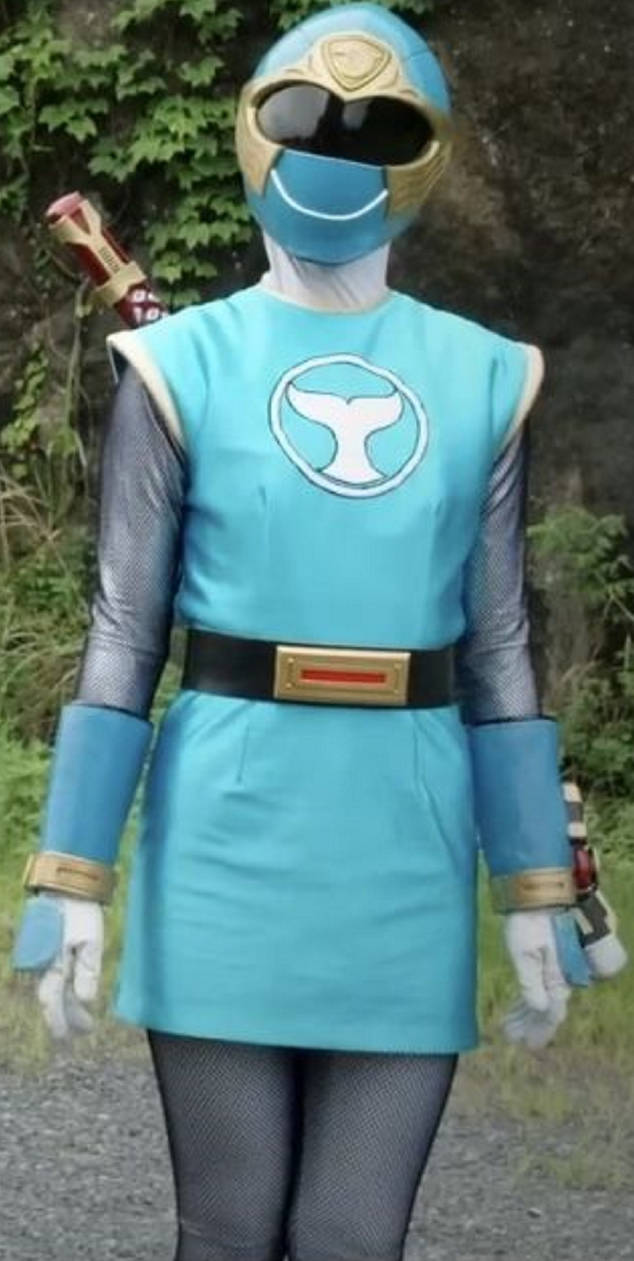 Tori Hanson Posing In her Sexy Blue Wind Ranger Mi by dragonmatt600 on ...