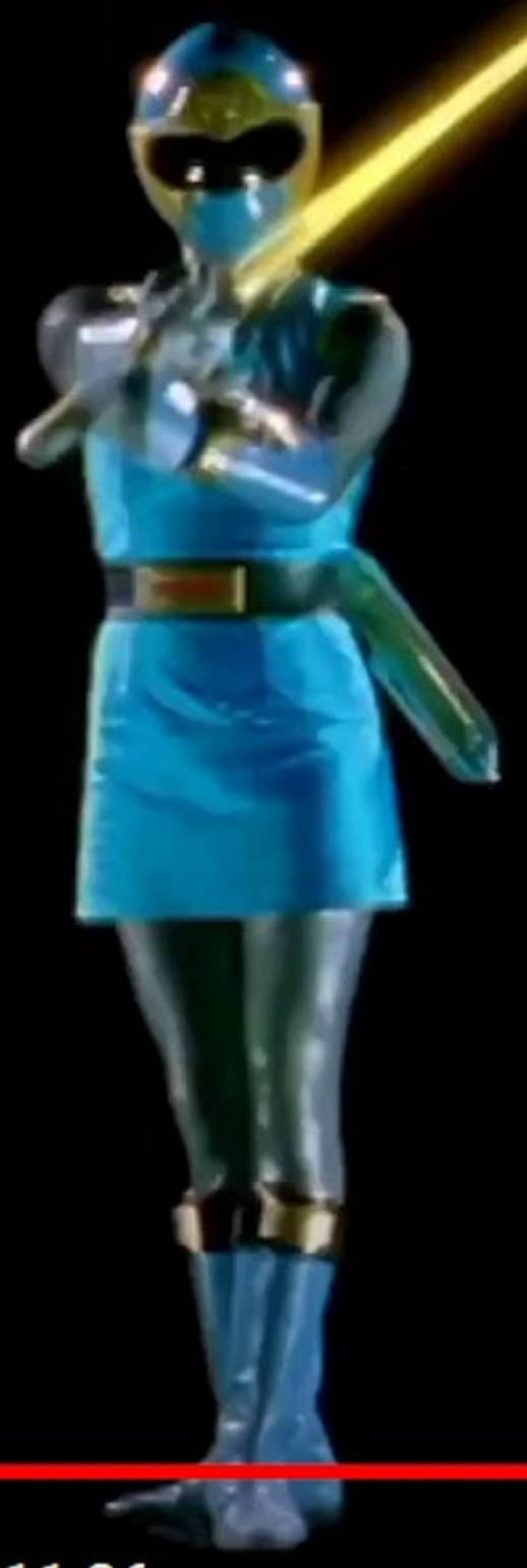 Tori Hanson Posing In her Sexy Blue Wind Ranger Mi by dragonmatt600 on ...