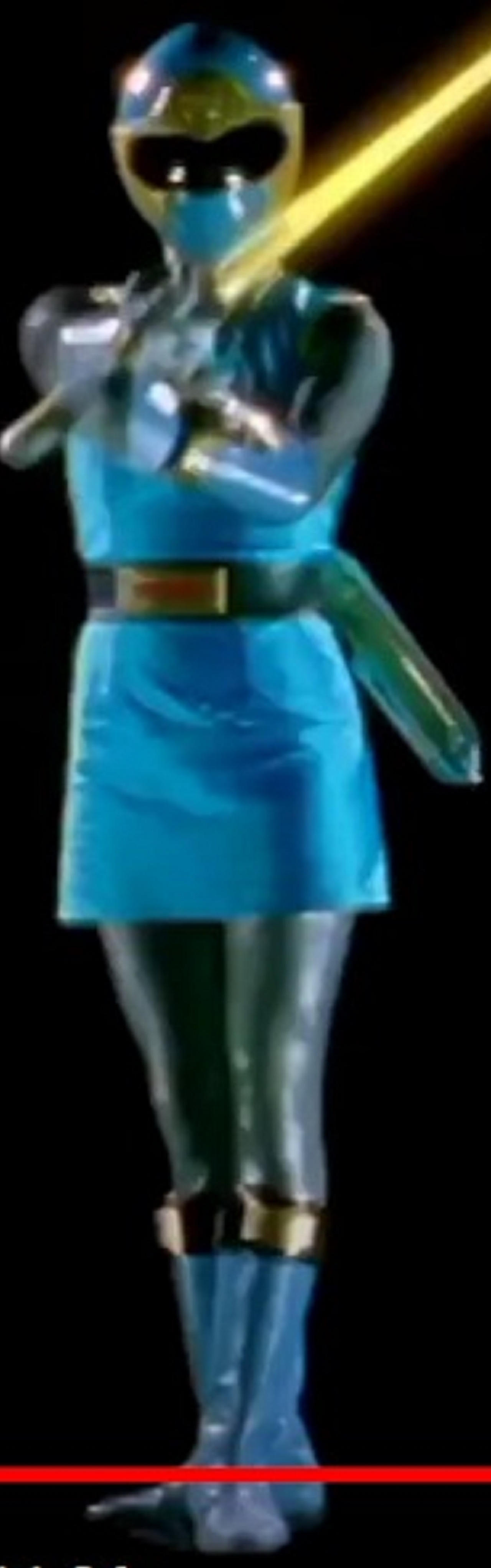 Tori Hanson Posing In her Sexy Blue Wind Ranger Mi by dragonmatt600 on ...