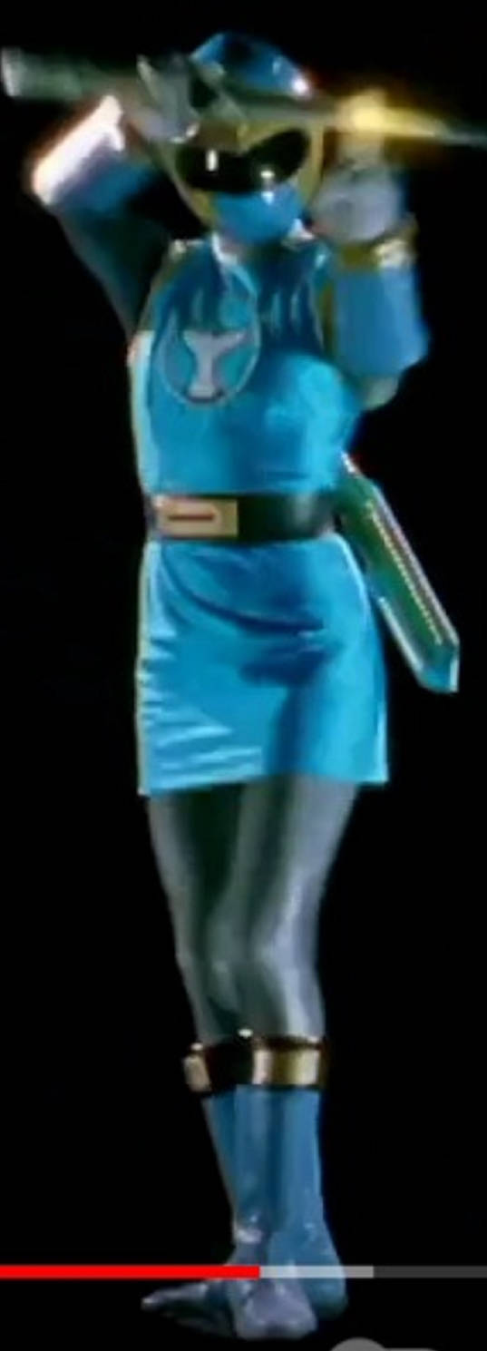 Tori Hanson Posing In her Sexy Blue Wind Ranger Mi by dragonmatt600 on ...