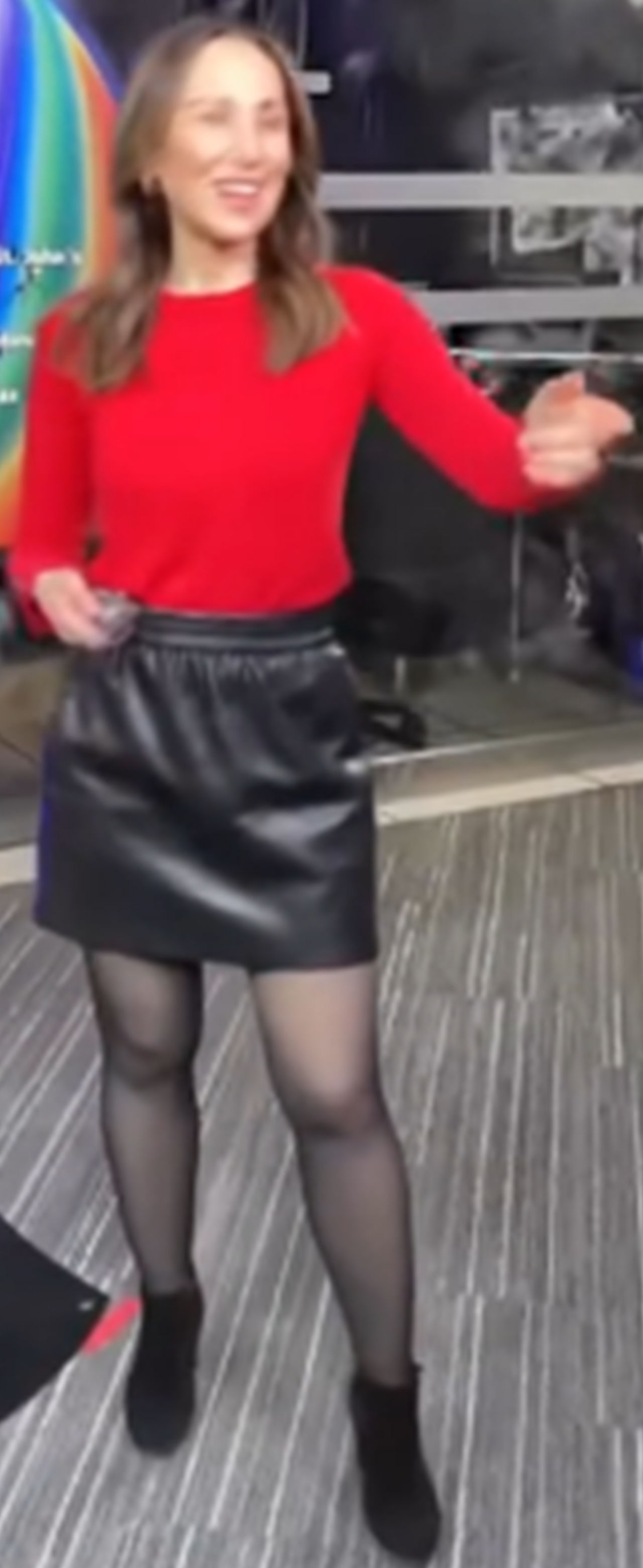 Karkic Body Nicole Karkic Wearing her Sexy Mini Leather Skirt by dragonmatt600 on ...