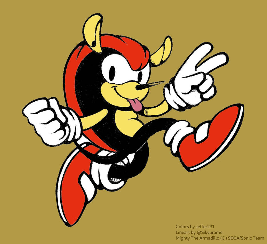Mighty the Armadillo by TheCakeee on DeviantArt