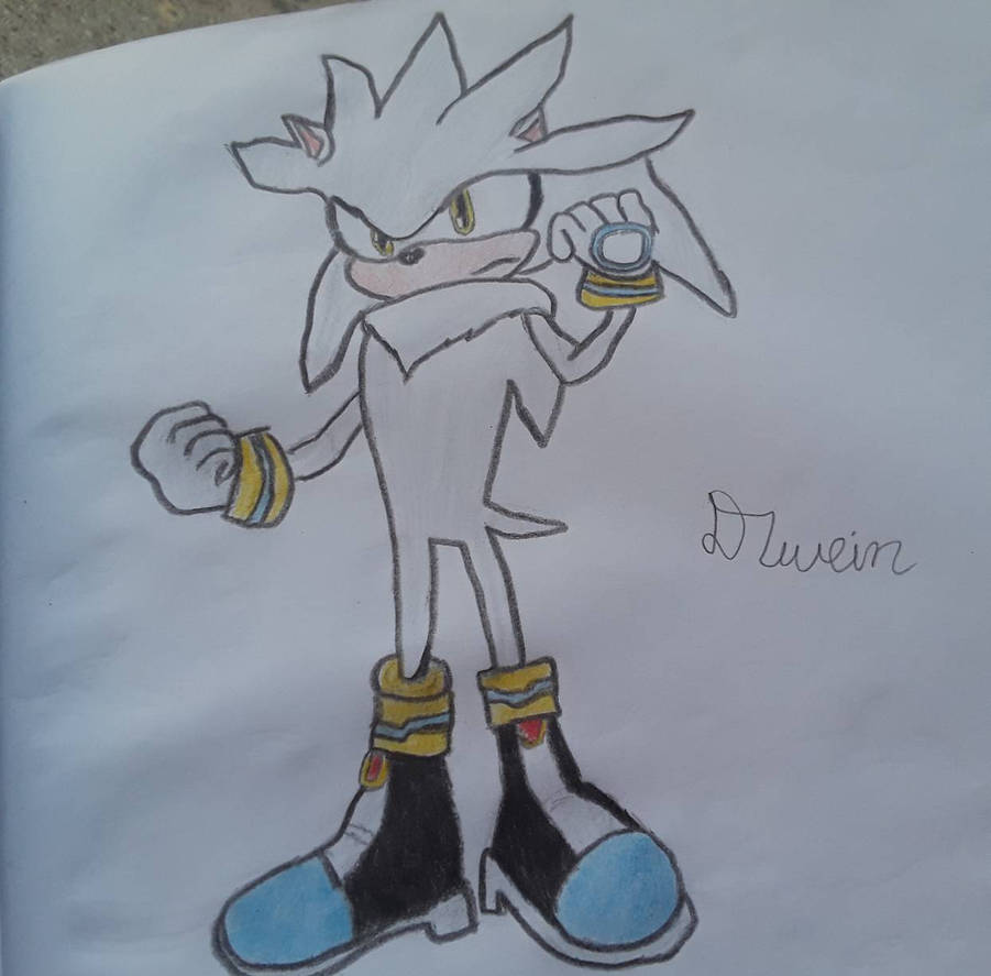 Silver the hedgehog drawing by Voltwein on DeviantArt