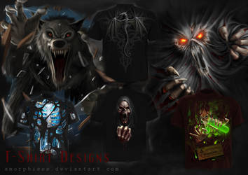 t-shirt designs by amorphisss