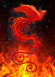 Phoenix design2 background by amorphisss