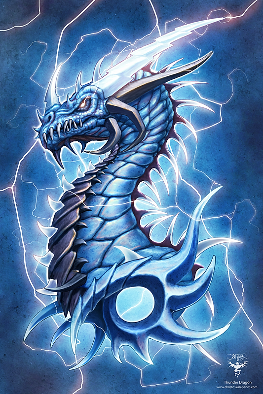 Thunder Dragon by amorphisss