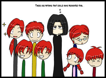 1 Snape, 7 Weasleys repost