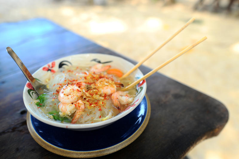 Prawns and Noodles