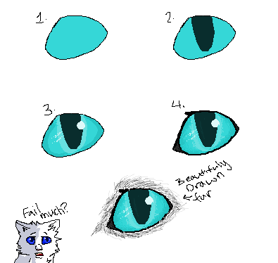 How I Draw Cat Eyes :Tutorial: