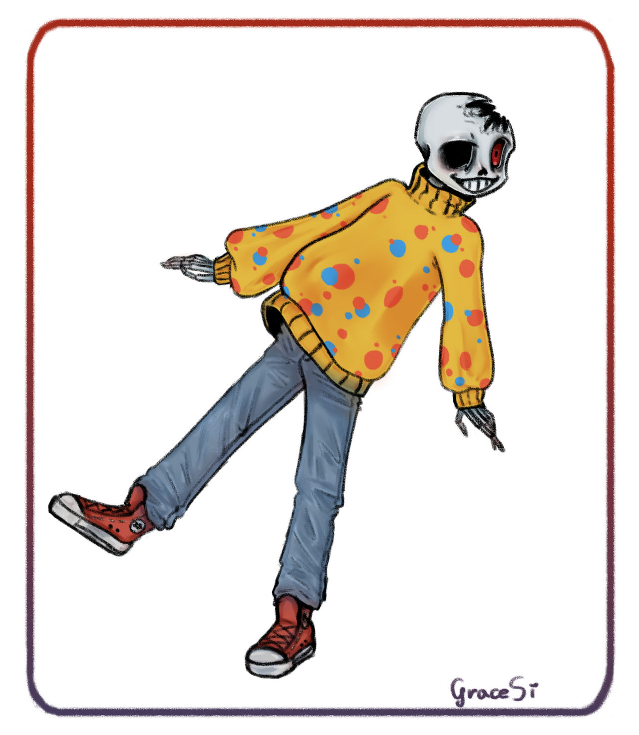 Spring Horror!Sans by GraceSi123 on DeviantArt
