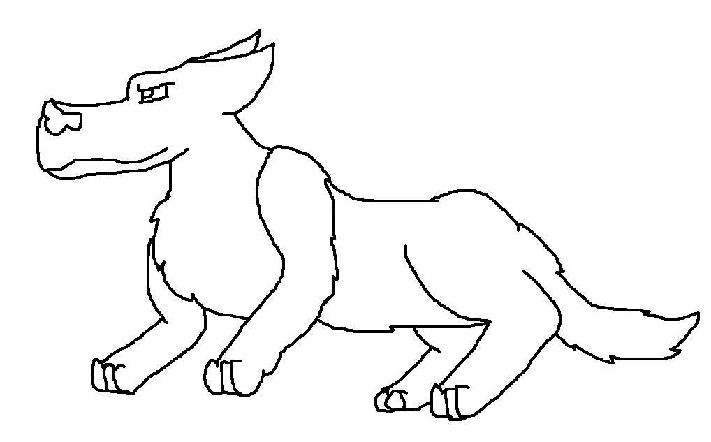 More Wolf Lineart