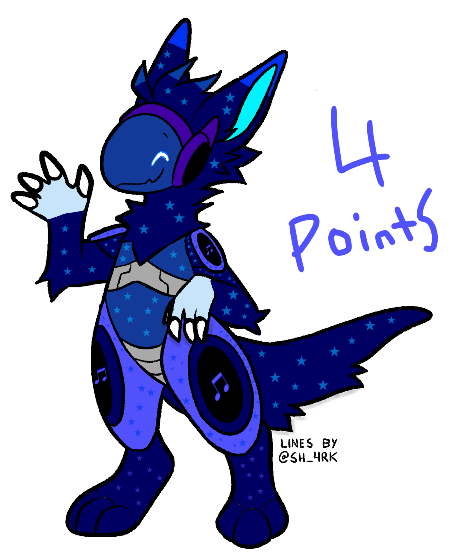 4 Points Protogen Adopt - CLOSED by TripleStarWand on DeviantArt