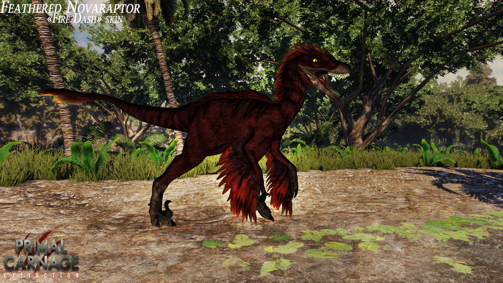 Feathered raptor's skin : Fire Dash by pyroraptor19 on DeviantArt