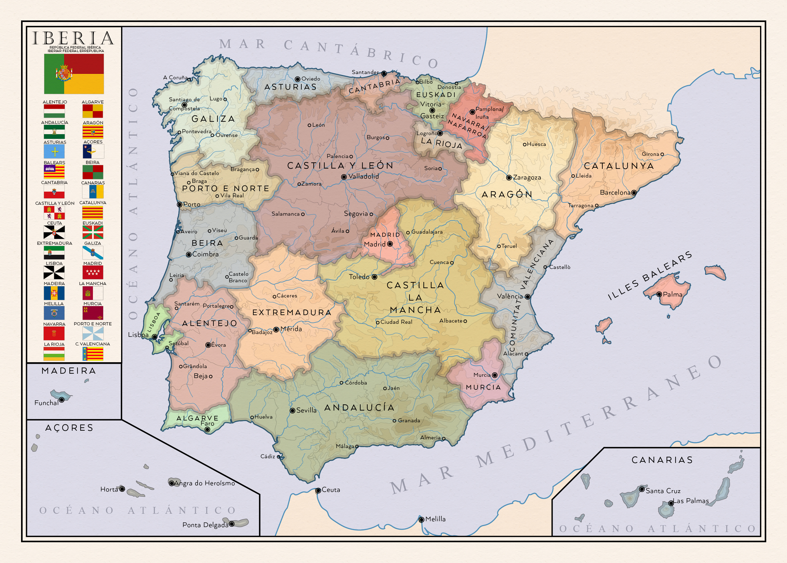 Iberia. Iberian federal republic.