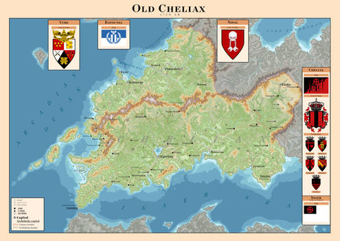Old Cheliax map - Pathfinder