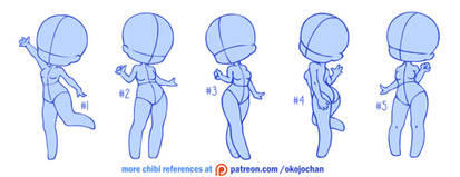 Chibi poses reference (chibi base set #1)