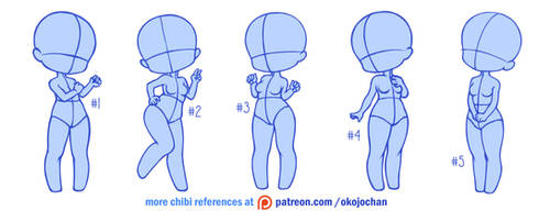 Chibi poses reference (chibi base set #2)