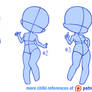 Chibi poses reference (chibi base set #3)