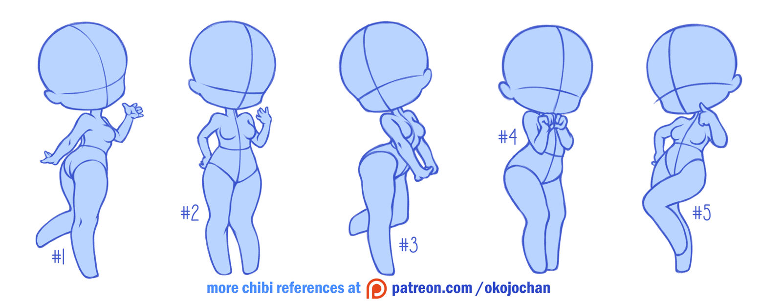 Chibi poses reference (chibi base set #4) by Nukababe on DeviantArt