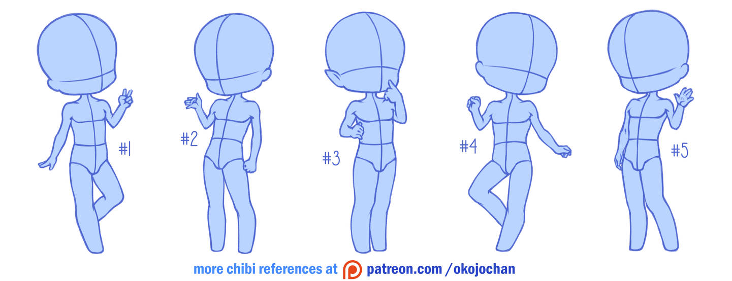 Chibi Poses Reference (Chibi Base Set #9) By Nukababe On Deviantart