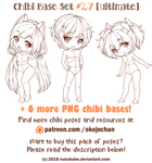 Chibi Pose Reference (Ultimate Chibi Base Set #27) by Nukababe