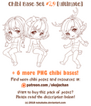 Chibi Pose Reference (Ultimate Chibi Base Set #29) by Nukababe