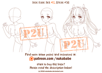 Female Pose Reference | P2U Base | Moe Reference