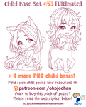 Chibi Pose Reference (Ultimate Chibi Base Set #53) by Nukababe