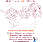 Chibi Pose Reference (Ultimate Chibi Base Set #54) by Nukababe