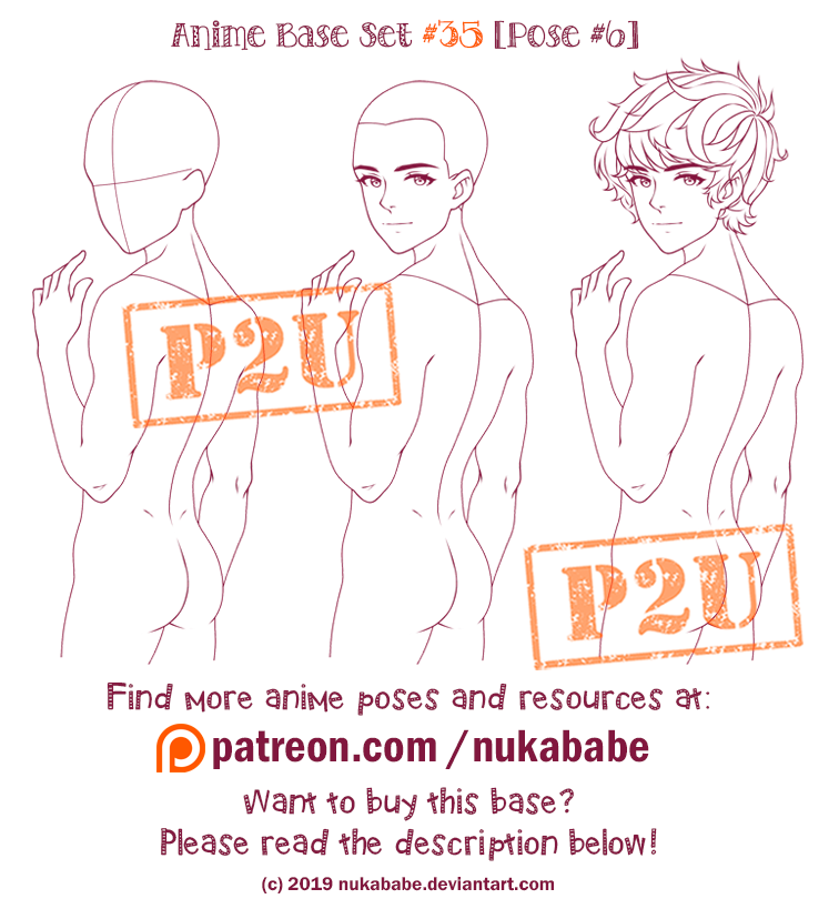 Male Pose Anime Body Base With Hair - Kaze Wallpaper