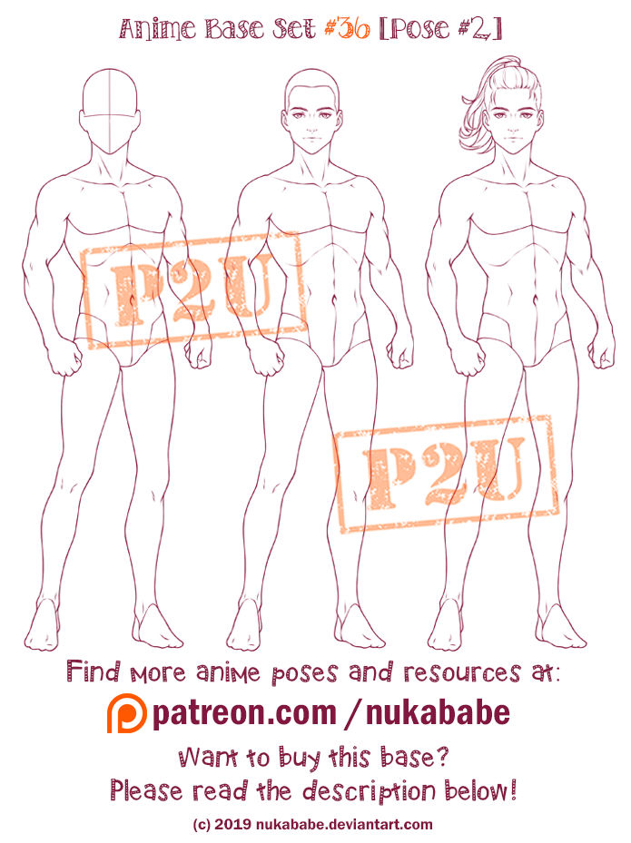 Reference Anime Male Base Pose - Cabelereiro Wallpaper