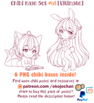 Chibi Pose Reference (Ultimate Chibi Base Set #61) by Nukababe