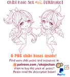 Chibi Pose Reference (Ultimate Chibi Base Set #62) by Nukababe