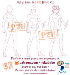 Male Pose Reference | P2U Base | Male Base by Nukababe