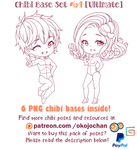 Chibi Pose Reference (Ultimate Chibi Base Set #64) by Nukababe