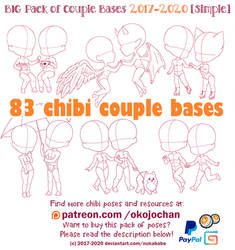 [SALE] BIG Chibi Couples Pack 17-20 (Simple)