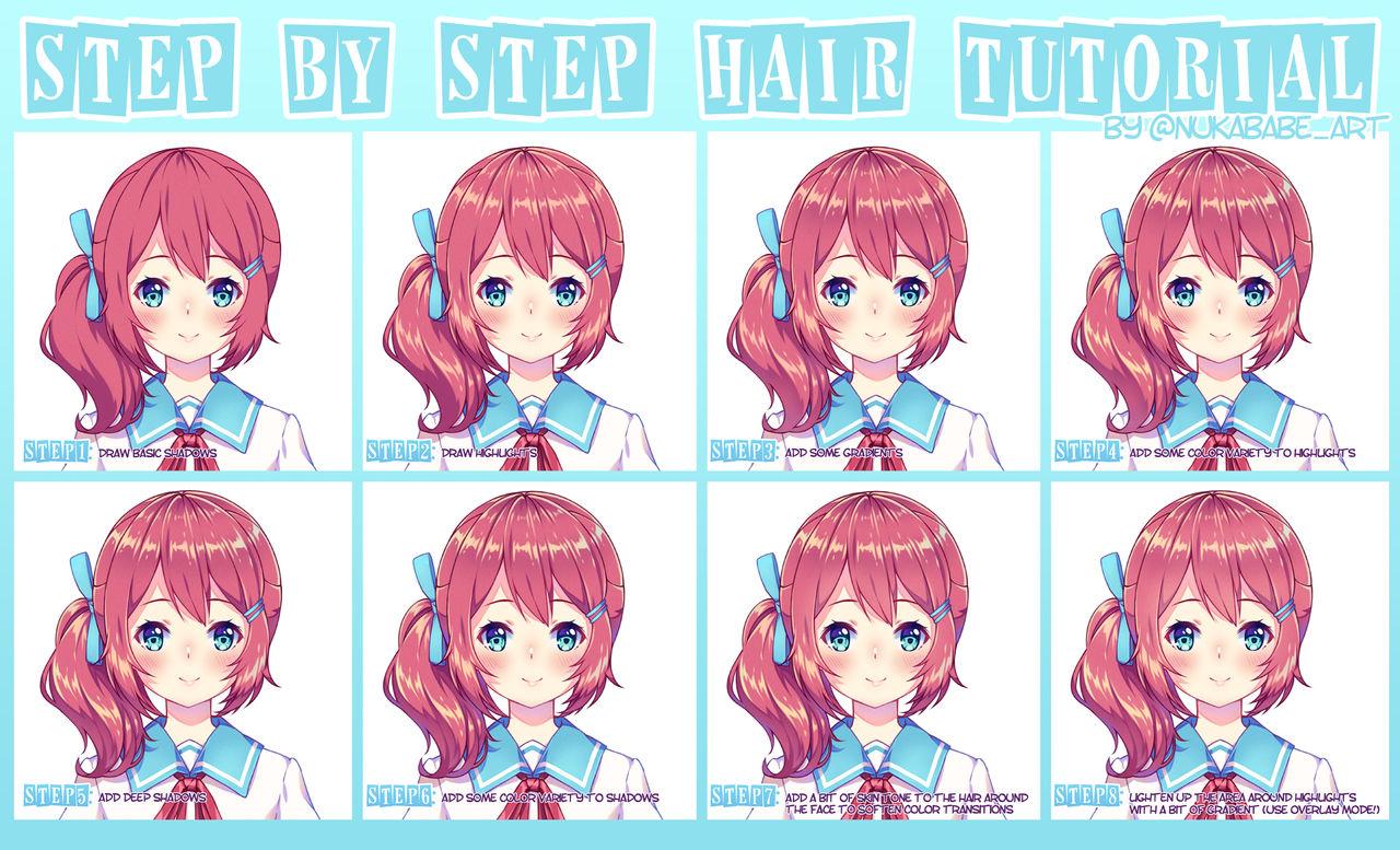 Hair Coloring Tutorial by Nukababe on DeviantArt