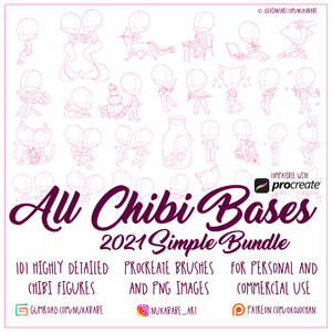 BIG Pack of All Chibi Bases 2021 SIMPLE