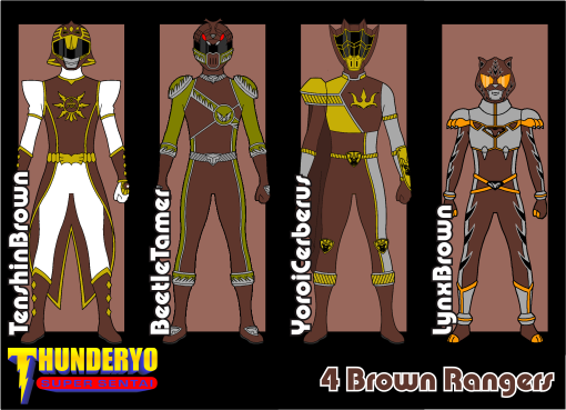 Brown Rangers by thunderyo on DeviantArt
